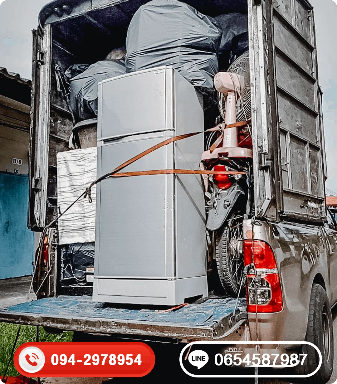 House-moving-work-07 ผลงานขนของย้ายบ้าน ขนมอเตอร์ไซค์ ขนของไปต่างจังหวัด